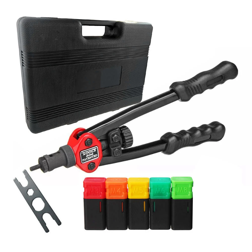 RIVET NUT TOOL Hand Blind Riveter Rivet Nut Gun Tool Mandrels Riveter Guns Rivet Gun Professional Setter Kit Modifications
RIVET NUT TOOL Hand Blind Riveter Rivet Nut Gun Tool Mandrels Riveter Guns Rivet Gun Professional Setter Kit Modifications