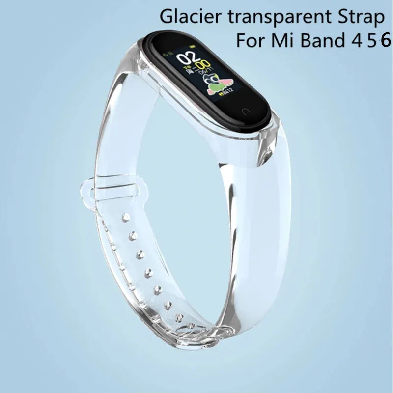 Correa de silicona transparente para xiaomi Mi Band, pulsera deportiva para modelos 6, 5 y 4
Correa de silicona transparente para xiaomi Mi Band, pulsera deportiva para modelos 6, 5 y 4