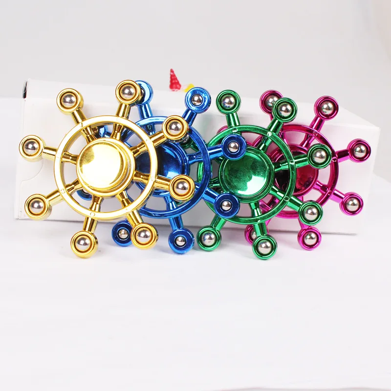 New creative fingertip gyro electroplated plastic fingertip decompression children's toys eight bead steel ball finger gyro whol
New creative fingertip gyro electroplated plastic fingertip decompression children's toys eight bead steel ball finger gyro whol