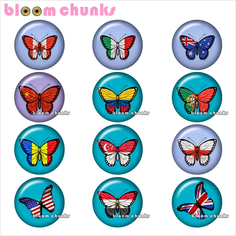 flag butterfly Round photo glass cabochon demo flat back Making findings 12mm/18mm/20mm/25mm A9150
flag butterfly Round photo glass cabochon demo flat back Making findings 12mm/18mm/20mm/25mm A9150