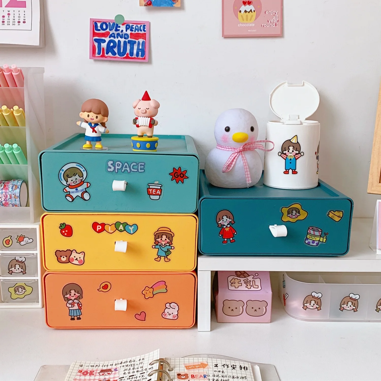 Color Large Capacity Deskpot Organizer Makeup Storage Box Multi-layer Drawer Rack Cosmetic Storage Home Office School Stationery
Color Large Capacity Deskpot Organizer Makeup Storage Box Multi-layer Drawer Rack Cosmetic Storage Home Office School Stationery