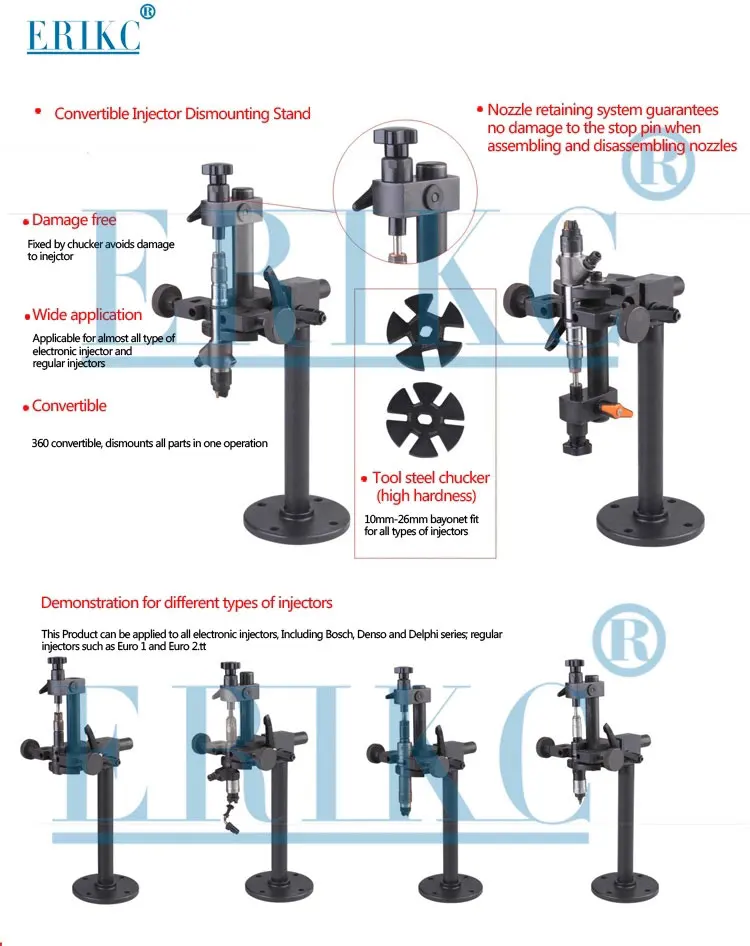 ERIKC E1024018 Fuel Injector Universal Turn Dismonuting Tools, Reverse Dismantling Frame Fix Common Rail Injector
ERIKC E1024018 Fuel Injector Universal Turn Dismonuting Tools, Reverse Dismantling Frame Fix Common Rail Injector