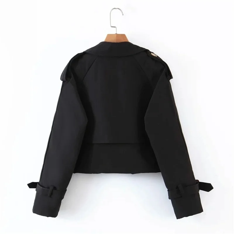 Office Lady Simple Casual Short Trench Women Spring Autumn New Fashion Slim Windbreaker Sweet Solid Color Double Breasted Jacket
Office Lady Simple Casual Short Trench Women Spring Autumn New Fashion Slim Windbreaker Sweet Solid Color Double Breasted Jacket