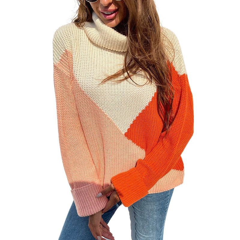 Fall/winter new color contrast lapel pullover sweater womens plus size knit pullover autumn simplee pull over sweater women
Fall/winter new color contrast lapel pullover sweater womens plus size knit pullover autumn simplee pull over sweater women