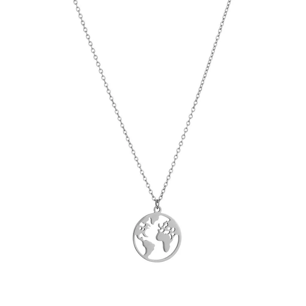 Wholesale 20mm Map Pendant Travel the World Stainless Steel Round Chain Necklace Fashion Jewelry as Gift 10pcs/lot
Wholesale 20mm Map Pendant Travel the World Stainless Steel Round Chain Necklace Fashion Jewelry as Gift 10pcs/lot
