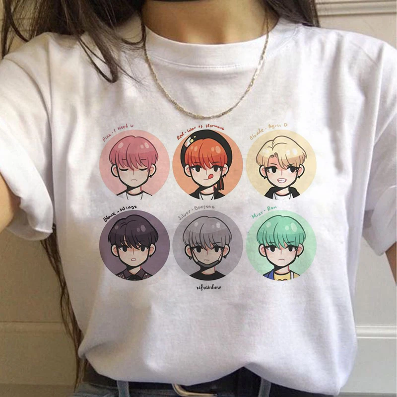 BONJEAN Kpop футболка JIN SUGA J HOPE Женская джимин V JUNGKOOK Топ Футболка для K pop корейские