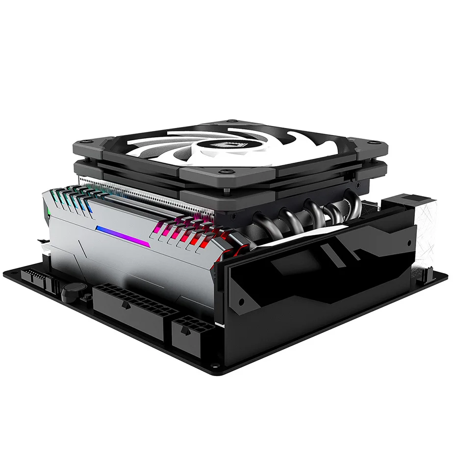 ID-COOLING IS-60 EVO ARGB 6 heatpipe 64mm Height low profile ITX A4 Case CPU Cooler Cooling fan For Intel LGA1200 115x AMD AM4
ID-COOLING IS-60 EVO ARGB 6 heatpipe 64mm Height low profile ITX A4 Case CPU Cooler Cooling fan For Intel LGA1200 115x AMD AM4