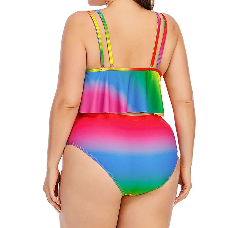 2021 Fashion Summer Women Sexy Ruffle High Waisted Swimsuits 2 Piece Spaghetti Straps Push-up Padded Bra Tankini Bathing Suit
2021 Fashion Summer Women Sexy Ruffle High Waisted Swimsuits 2 Piece Spaghetti Straps Push-up Padded Bra Tankini Bathing Suit