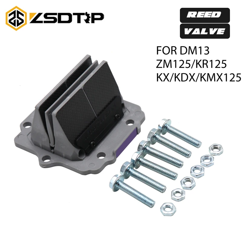 ZSDTRP Motorcycle Carbon Fiber Reed Valve Set For DM13 ZM125/KR125 KX/KDX/KMX125 V Force 3 Reed Carbon fiber Valve Assembly
ZSDTRP Motorcycle Carbon Fiber Reed Valve Set For DM13 ZM125/KR125 KX/KDX/KMX125 V Force 3 Reed Carbon fiber Valve Assembly