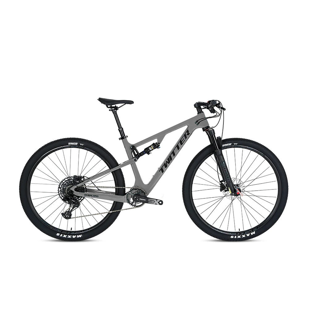 TWITTER new off-road double suspension bicycle OVERLORD mountain bike 29erM8100-12S full shock T900 carbon fiber mountain bike
TWITTER new off-road double suspension bicycle OVERLORD mountain bike 29erM8100-12S full shock T900 carbon fiber mountain bike