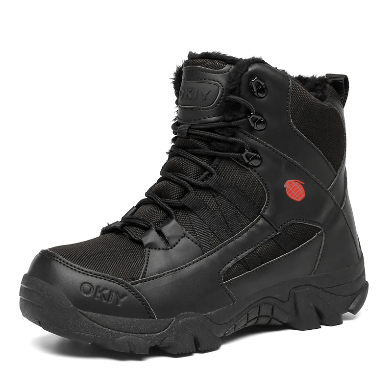 Winter Warm Men Tactical Boots Plush Lining Snow Sneakers Work Shoes Military Combat Shoes Trekking Hiking Outdoor Hunting Boots
Winter Warm Men Tactical Boots Plush Lining Snow Sneakers Work Shoes Military Combat Shoes Trekking Hiking Outdoor Hunting Boots