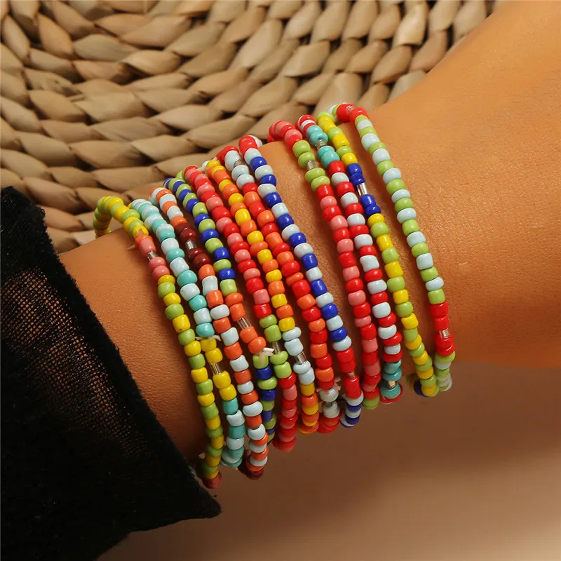 New 12pcs/set Colorful Resin Beads Chain Bracelets for Women Summer Beach Friendship Couple Charm Bracelet Set Wholesale
New 12pcs/set Colorful Resin Beads Chain Bracelets for Women Summer Beach Friendship Couple Charm Bracelet Set Wholesale