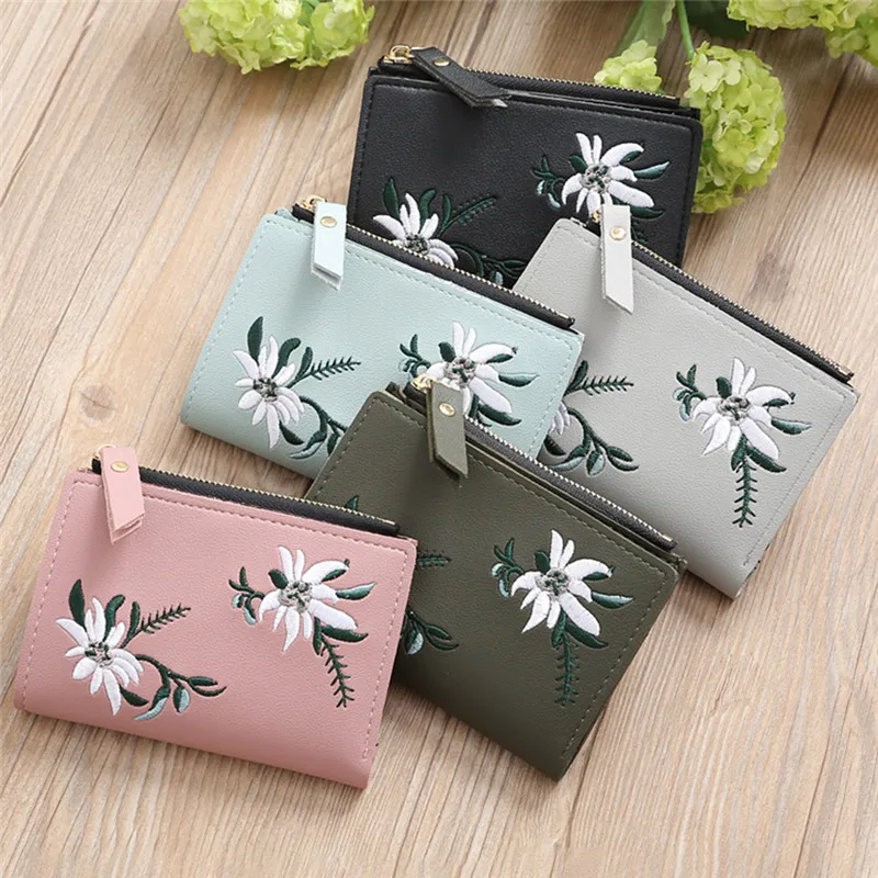 Women Wallets Purses For Student Child Girl Money Coin Pocket Card Holder Embroidered Flower Female Small Wallets
Women Wallets Purses For Student Child Girl Money Coin Pocket Card Holder Embroidered Flower Female Small Wallets