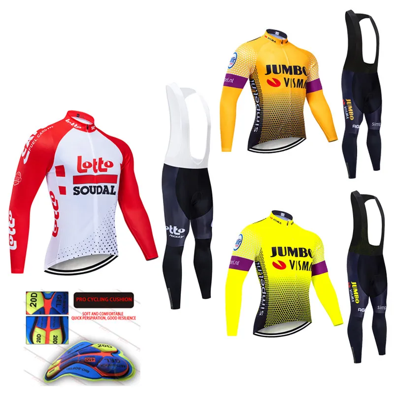 2019 jumbo autumn long sleeve Cycling jersey Set bib pants ropa ciclismo bicycle clothing MTB bike jersey Uniform Men's clothes
2019 jumbo autumn long sleeve Cycling jersey Set bib pants ropa ciclismo bicycle clothing MTB bike jersey Uniform Men's clothes
