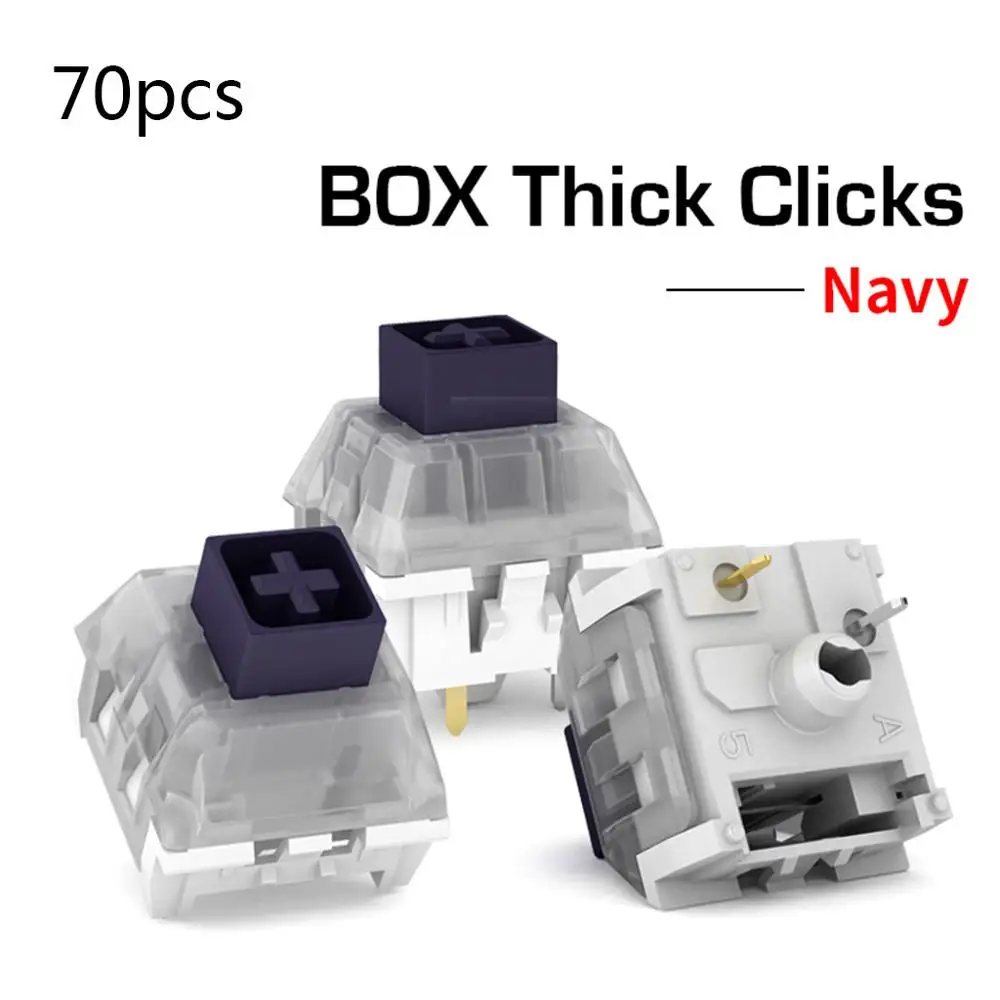 Kailh Box Thick Click Navy Blue Jade Switches RGB/SMD 3pin Switch IP56 Water-proof Compatible Cherry MX Machine Keyboard
Kailh Box Thick Click Navy Blue Jade Switches RGB/SMD 3pin Switch IP56 Water-proof Compatible Cherry MX Machine Keyboard