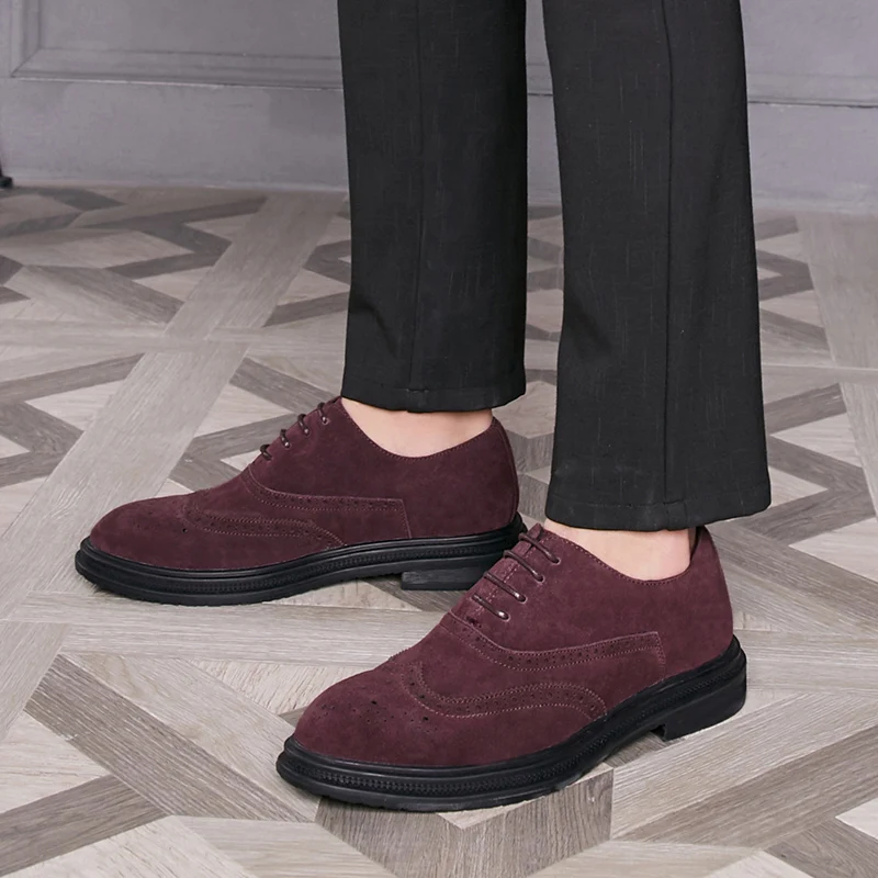 Men Shoes England Trend Casual Shoes Male Suede Oxford Wedding Leather Dress Shoes Men Flats Lace-up
Men Shoes England Trend Casual Shoes Male Suede Oxford Wedding Leather Dress Shoes Men Flats Lace-up
