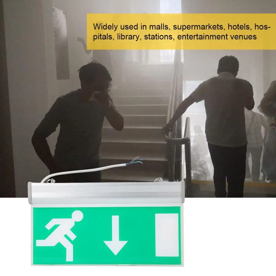 Acrylic LED Emergency Exit Lighting Sign Safety Evacuation Indicator Light 110-220V For Hotel and Other Public Places
Acrylic LED Emergency Exit Lighting Sign Safety Evacuation Indicator Light 110-220V For Hotel and Other Public Places