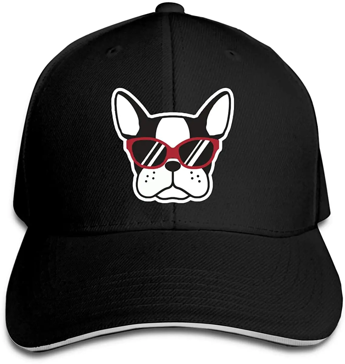 

French Bulldog Dog Wear Sunglasses Unisex Baseball Cap Adjustable Peaked Sandwich Hat