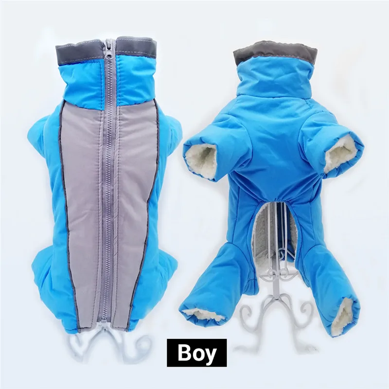 Boy/Girl Dog Overalls Winter Warm Waterproof Dog Down Jacket Reflective Jumpsuit for Small Dogs Zippered Pet Clothes Snowsuit
Boy/Girl Dog Overalls Winter Warm Waterproof Dog Down Jacket Reflective Jumpsuit for Small Dogs Zippered Pet Clothes Snowsuit