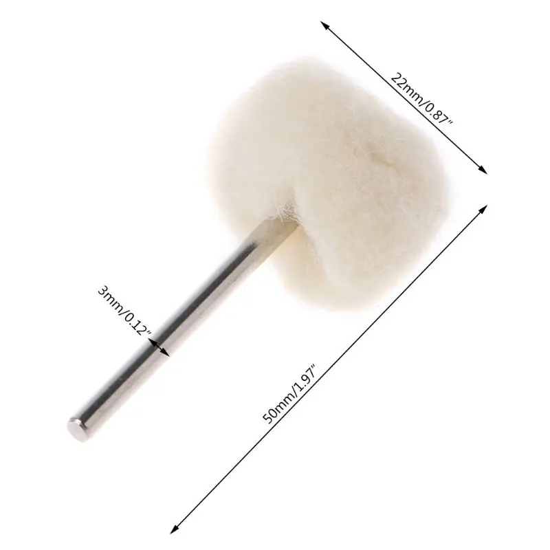10Pcs Accessories 1/8" Shank Wool Polishing Head Grinding Jewelry Metals Wheels Felt Brushes for Rotary Tool DropShipping
10Pcs Accessories 1/8" Shank Wool Polishing Head Grinding Jewelry Metals Wheels Felt Brushes for Rotary Tool DropShipping