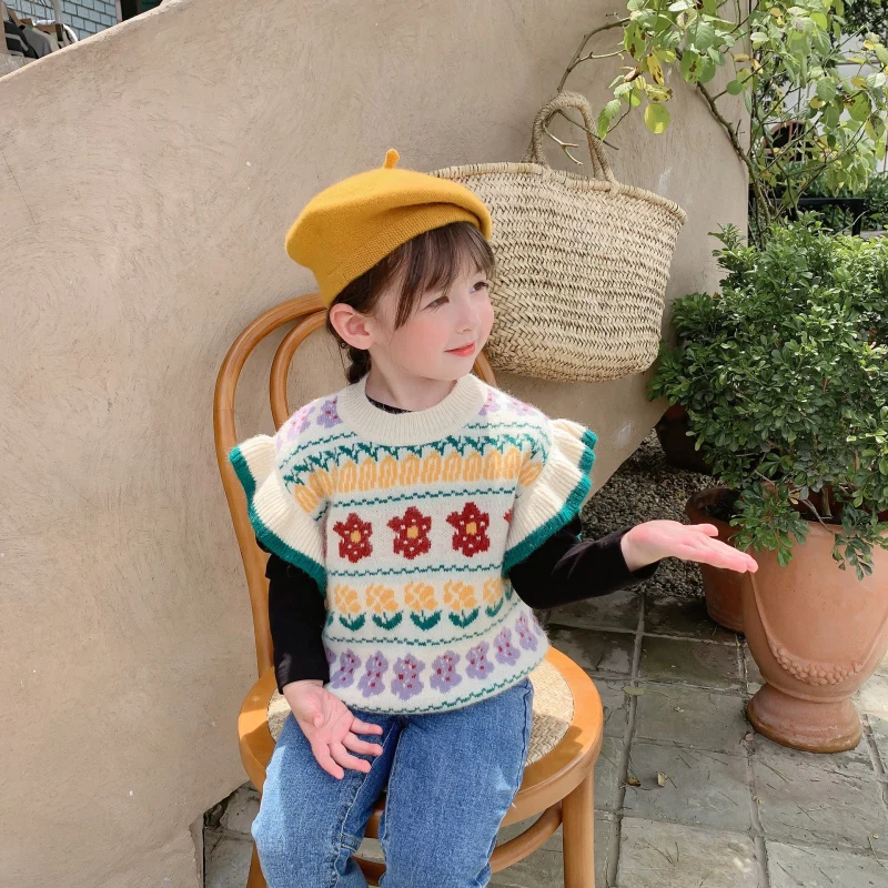 Girls Vest Sweater Baby's Coat Outwear 2021 Thicken Warm Winter Autumn Knitting Scoop Pullover Christmas Gift Children's Clothin
Girls Vest Sweater Baby's Coat Outwear 2021 Thicken Warm Winter Autumn Knitting Scoop Pullover Christmas Gift Children's Clothin