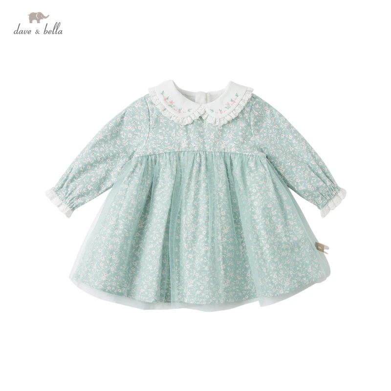 DBZ17123 dave bella spring baby girl's cute floral print mesh dress children fashion party dress kids infant lolita clothes
DBZ17123 dave bella spring baby girl's cute floral print mesh dress children fashion party dress kids infant lolita clothes