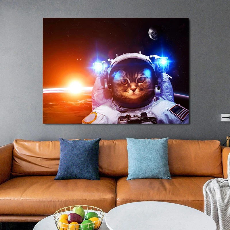 Pet Dog Cat Astronaut Art Canvas Painting Modern Animal Earth Posters Print Wall Art Pictures for Living Room Wall Decor Cuadros
Pet Dog Cat Astronaut Art Canvas Painting Modern Animal Earth Posters Print Wall Art Pictures for Living Room Wall Decor Cuadros