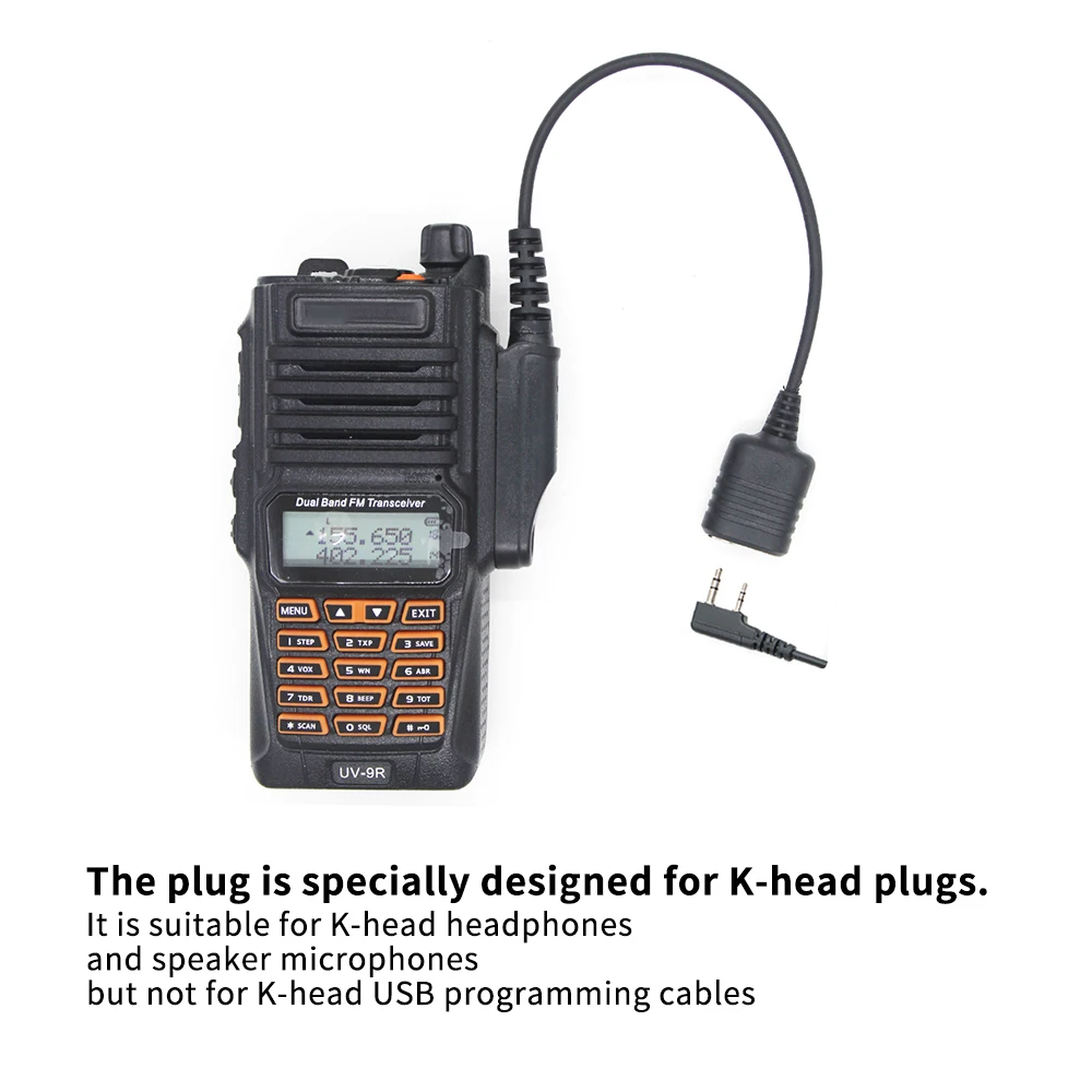 Аудиокабель для рации Baofeng BF-9700, A-58, UV-XR, UV-5S, GT-3WP, UV-9R Plus, переходник для рации K-Head
Аудиокабель для рации Baofeng BF-9700, A-58, UV-XR, UV-5S, GT-3WP, UV-9R Plus, переходник для рации K-Head
