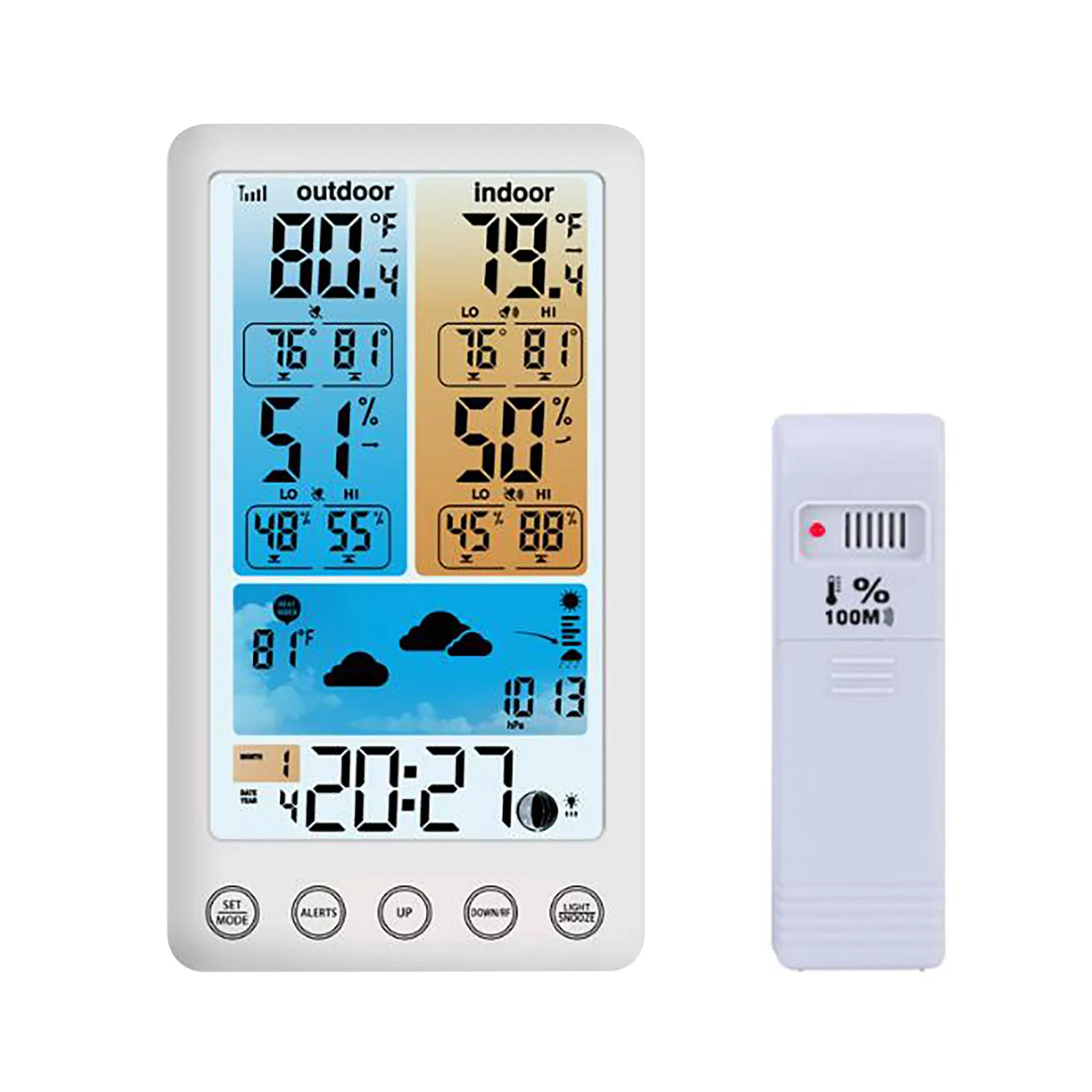 Digital Weather Fore-cast Clock Temperature And Humidity Watch With Alarm Clock Creative Wall Clocks Removable Art Decal Sticker
Digital Weather Fore-cast Clock Temperature And Humidity Watch With Alarm Clock Creative Wall Clocks Removable Art Decal Sticker