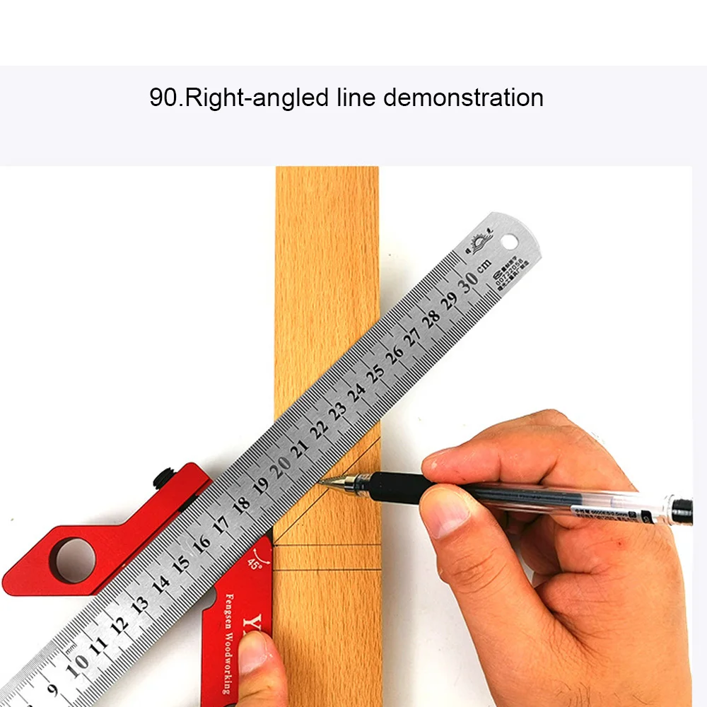 YX-3 Woodworking Scribe Woodworking Right Angle Ruler Center Scriber 45 Angle Ruler 90 Degree Scriber Woodworking Plotter
YX-3 Woodworking Scribe Woodworking Right Angle Ruler Center Scriber 45 Angle Ruler 90 Degree Scriber Woodworking Plotter