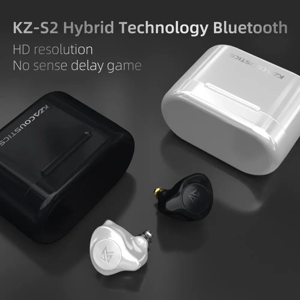 KZ S2 TWS True Wireless Earphones Bluetooth 5.0 Hybrid 1DD+1BA Touch Control Noise reduction Sport earphone
KZ S2 TWS True Wireless Earphones Bluetooth 5.0 Hybrid 1DD+1BA Touch Control Noise reduction Sport earphone