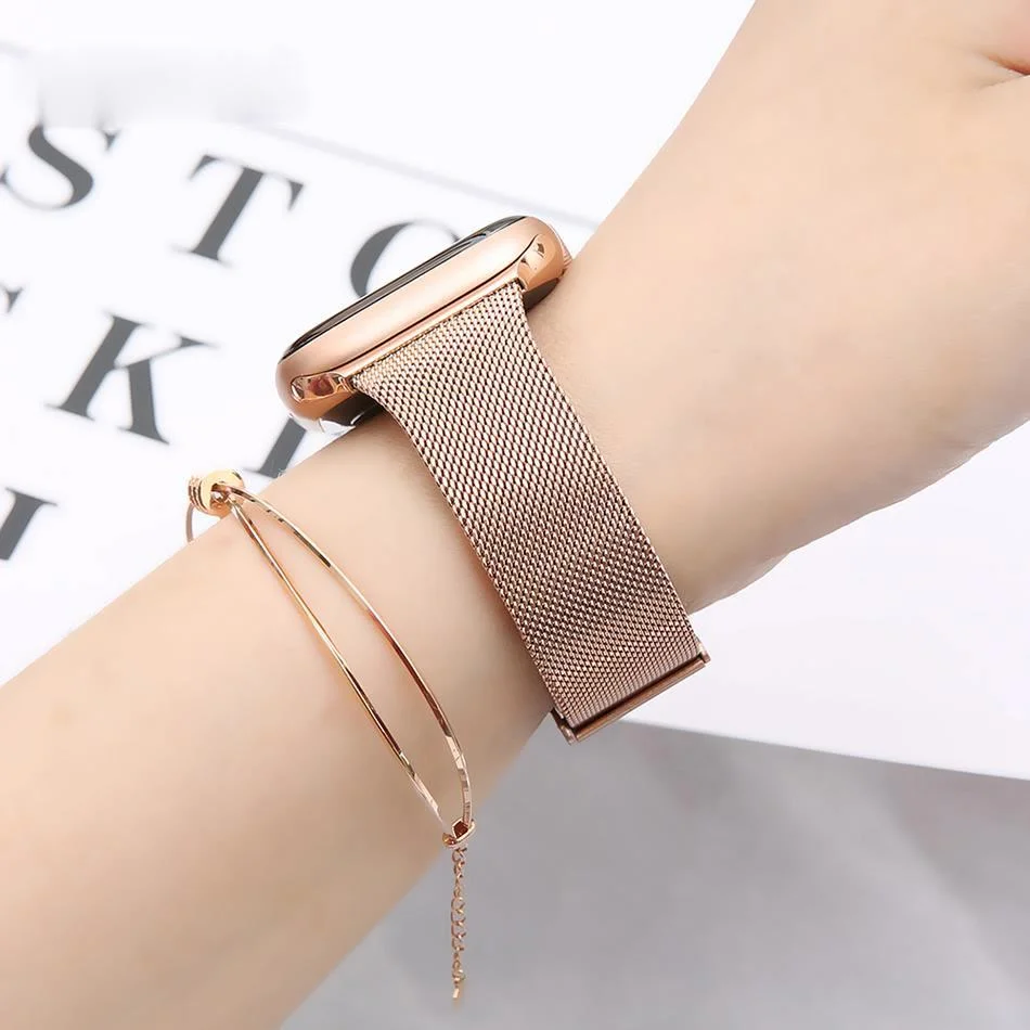 Slim Watch Band for Apple Watch SE 6/5/4 40MM 44MM Metal Bracelet Loop Strap for iWatch Series 3/2/1 38MM 40MM Wrist Watchband
Slim Watch Band for Apple Watch SE 6/5/4 40MM 44MM Metal Bracelet Loop Strap for iWatch Series 3/2/1 38MM 40MM Wrist Watchband