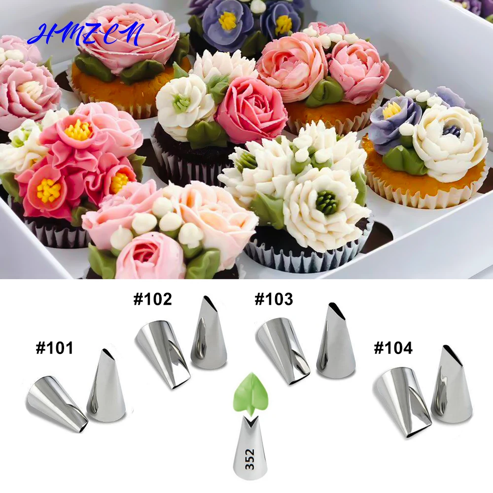 #101 #102 #103 #104 Cake Nozzle Steel Icing Piping Nozzles Cream Beak Pastry Puff Cream Injector Cake Decorating Tool Tulip Rose
#101 #102 #103 #104 Cake Nozzle Steel Icing Piping Nozzles Cream Beak Pastry Puff Cream Injector Cake Decorating Tool Tulip Rose