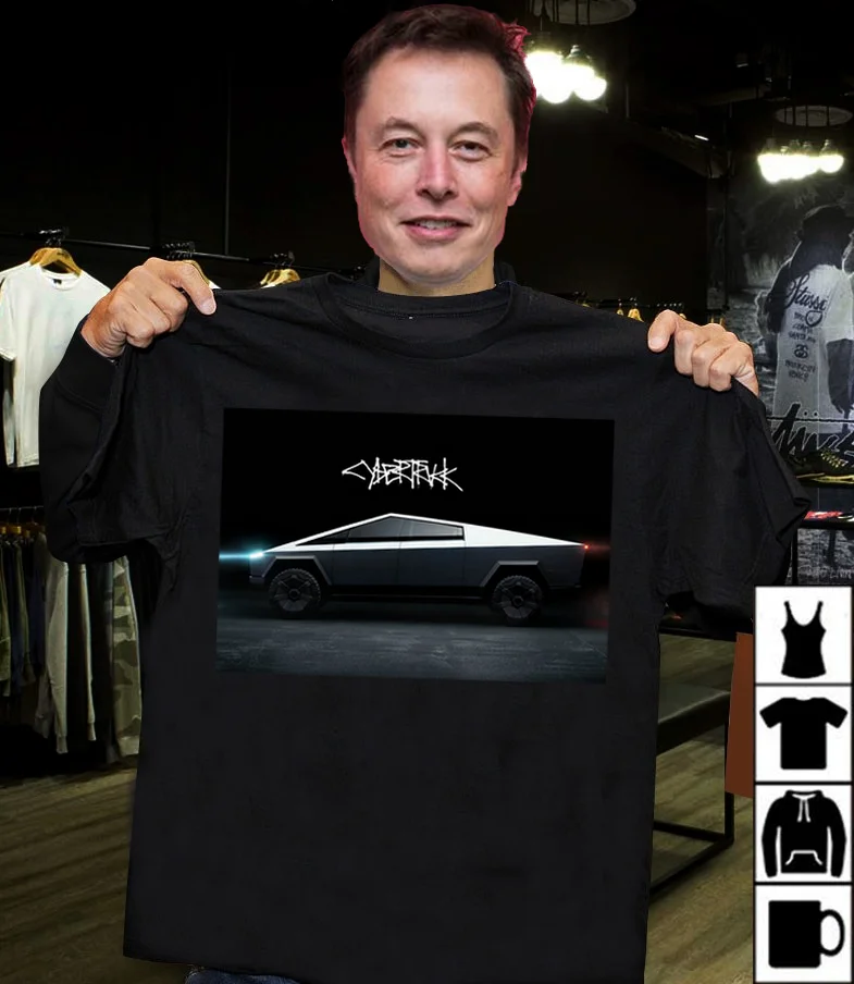 Elon Musk Cybertruck T-shirt 2019 Cybertruck T-shirt Elon Musk Shirt Gift-Show original title
Elon Musk Cybertruck T-shirt 2019 Cybertruck T-shirt Elon Musk Shirt Gift-Show original title