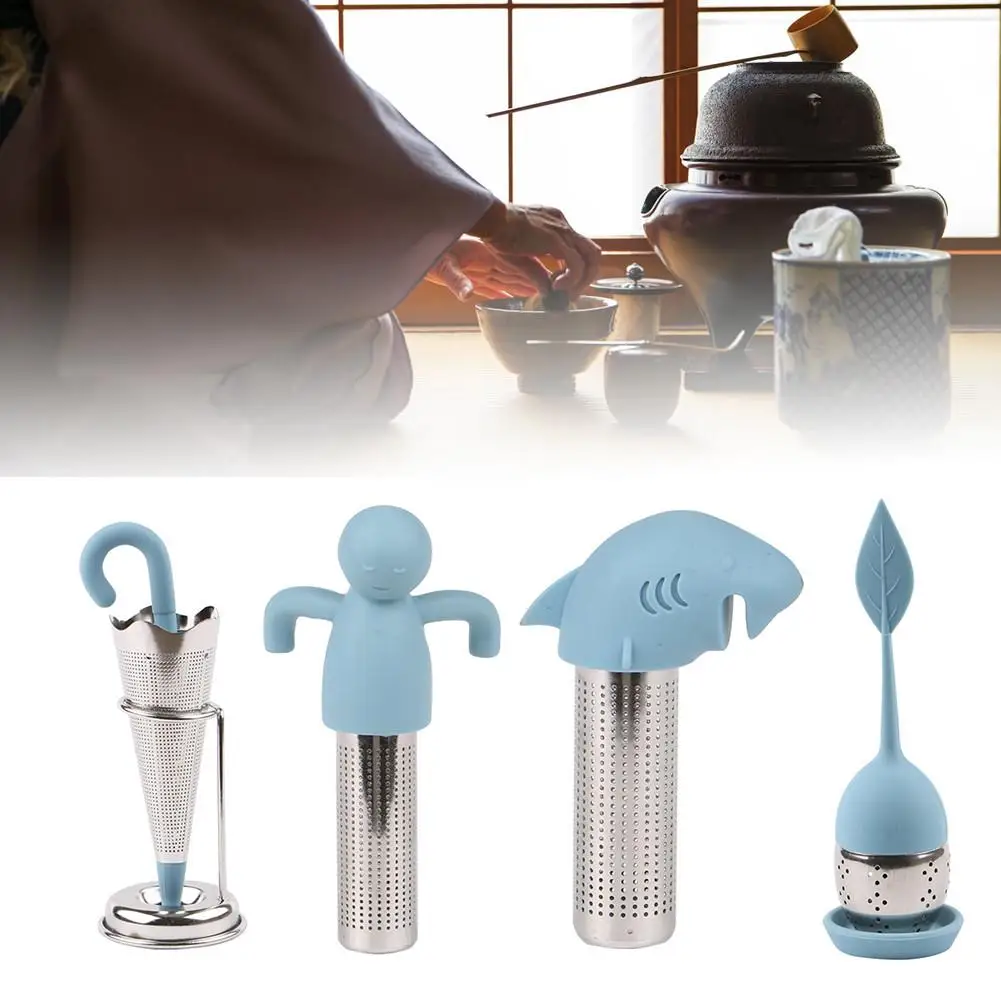 8 Стиль силиконовый Чай Infuser Фильтр для чая повторного использования фильтр