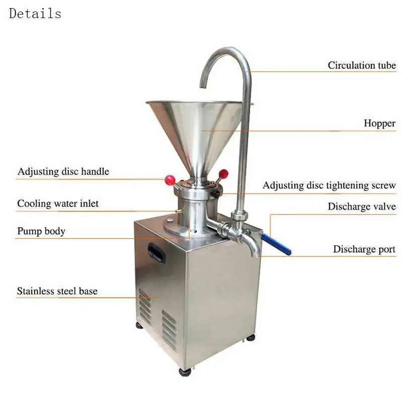 Промышленная машина для измельчения арахисового масла коллоидная мельница