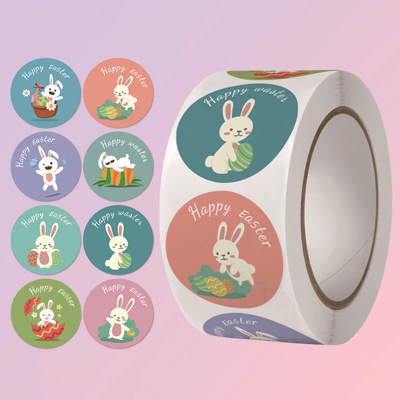 500pcs/Roll Easter Paper Stickers Rabbit Gift Seal Sticker Bunny Happy Easter Gift Cards Paper Sticker for DIY Packages Decor
500pcs/Roll Easter Paper Stickers Rabbit Gift Seal Sticker Bunny Happy Easter Gift Cards Paper Sticker for DIY Packages Decor