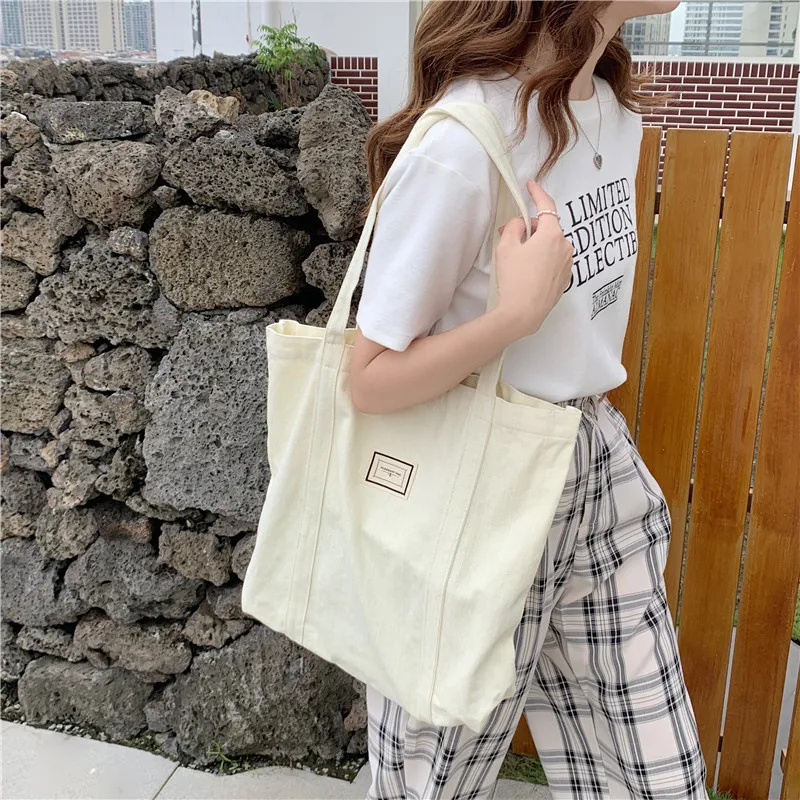 2021 Students' Book Bag Eco Cloth Handbags Large Capacity Tote For Girls Cotton Women Canvas Shoulder Bag Simple Shopping Bags
2021 Students' Book Bag Eco Cloth Handbags Large Capacity Tote For Girls Cotton Women Canvas Shoulder Bag Simple Shopping Bags