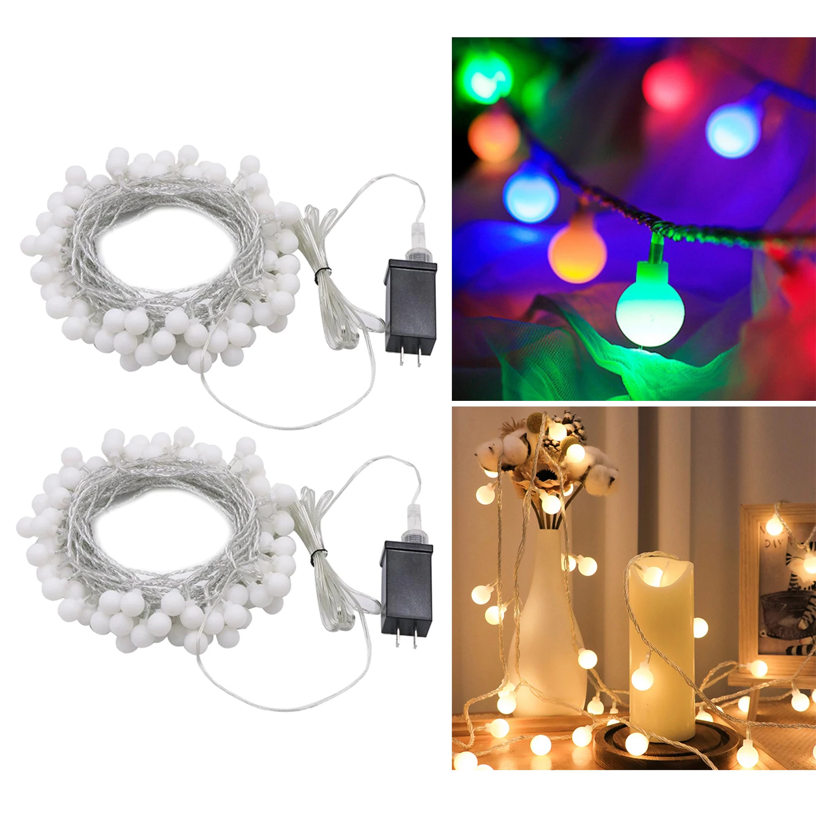 32.8ft Globe Fairy Lights Decorative Living Room Party Holiday Ornament
32.8ft Globe Fairy Lights Decorative Living Room Party Holiday Ornament