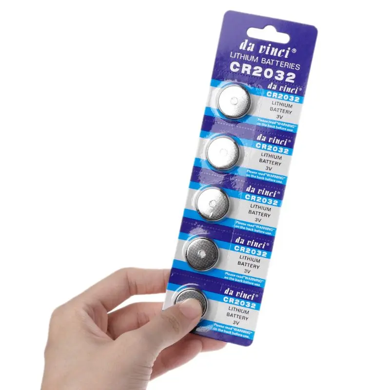 5PCS Button Battery 3V CR2032 BR2032 DL2032 ECR2032 Cell Coin Lithium Li-ion Batteries Promotion Watch Computer LED Light Toy 
5PCS Button Battery 3V CR2032 BR2032 DL2032 ECR2032 Cell Coin Lithium Li-ion Batteries Promotion Watch Computer LED Light Toy