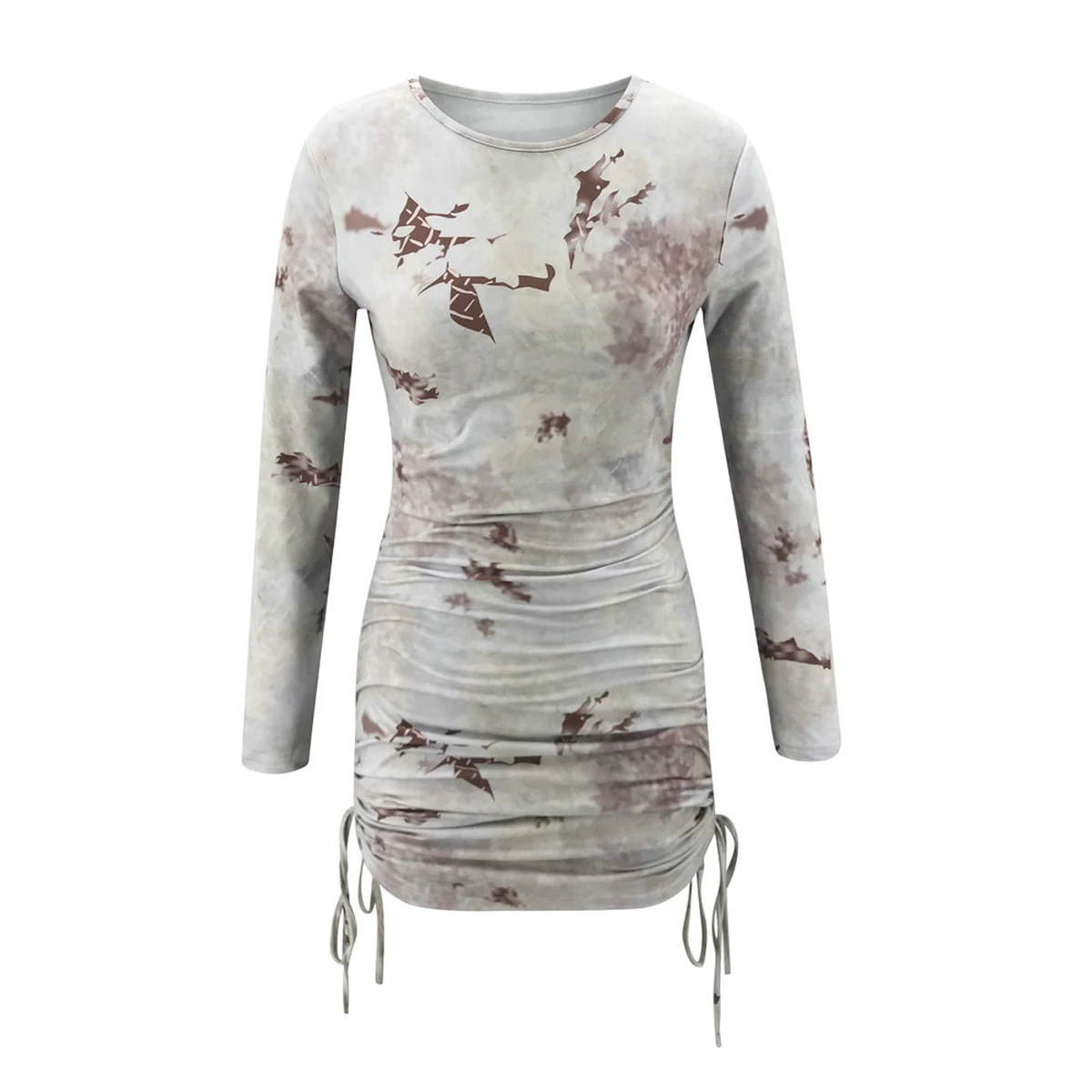 Sexy Dress Womens Casual Long-sleeved Dress Fashion Printed Drawstring Bandage Skinny Short Dress Ladies Autumn Casual Dress
Sexy Dress Womens Casual Long-sleeved Dress Fashion Printed Drawstring Bandage Skinny Short Dress Ladies Autumn Casual Dress