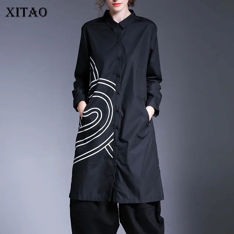 Женская блузка с геометрическим рисунком XITAO, Повседневная Свободная рубашка с длинным рукавом, модель DZL2684
Женская блузка с геометрическим рисунком XITAO, Повседневная Свободная рубашка с длинным рукавом, модель DZL2684