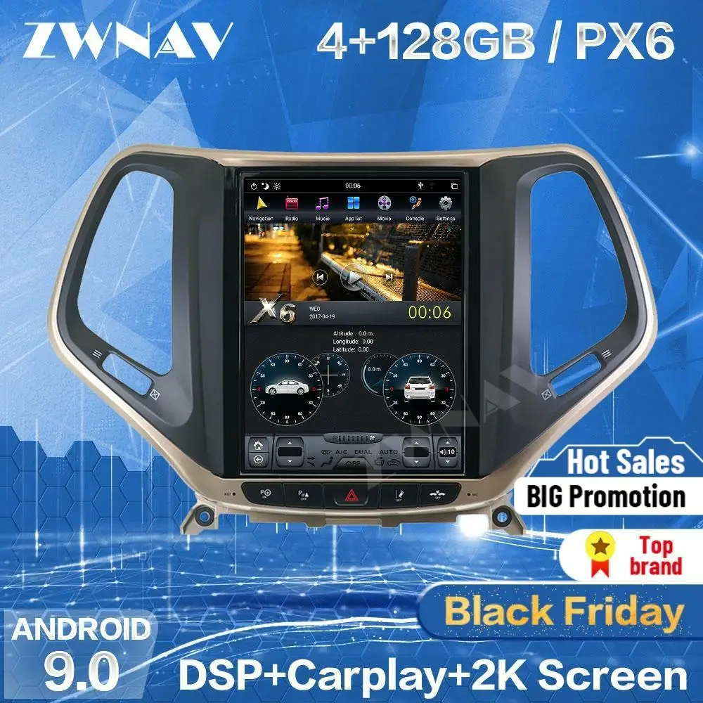 128G Tesla Screen Carplay For 2014 2015 2016 2017 2018 2019 JEEP Cherokee Android 9 Player GPS Radio Head Unit Auto Audio Stereo
128G Tesla Screen Carplay For 2014 2015 2016 2017 2018 2019 JEEP Cherokee Android 9 Player GPS Radio Head Unit Auto Audio Stereo