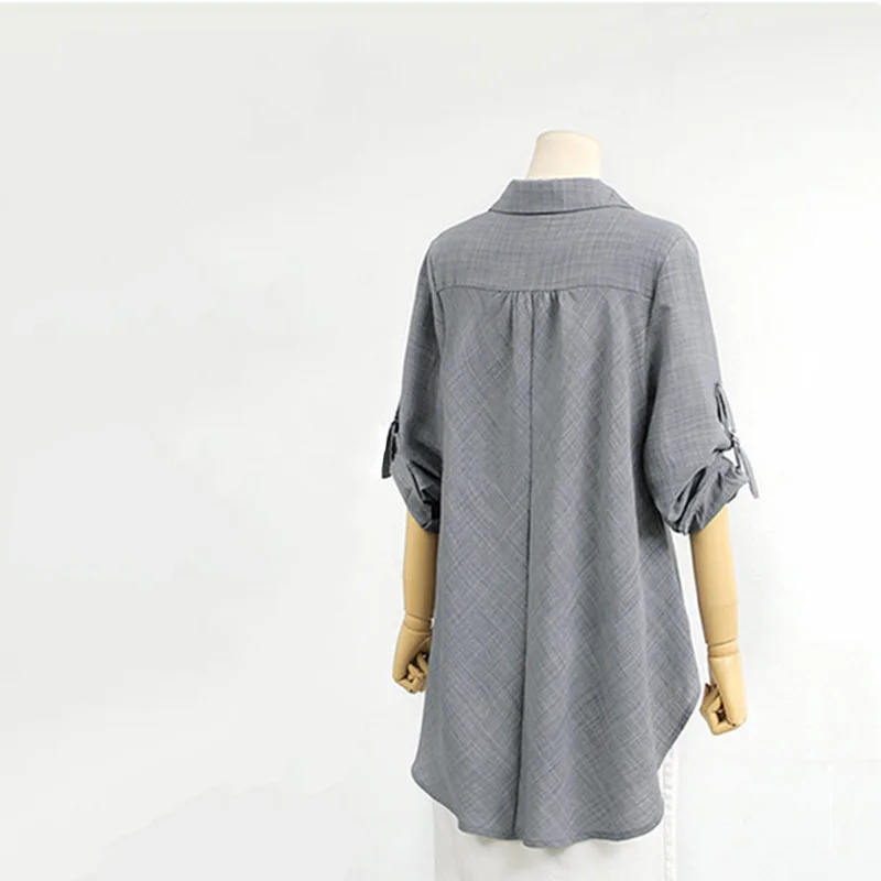 Vintage Women Shirts Blusas Roupa Spring Women Summer Blouses linen Half Sleeve Womens Tops Female Tops Loose Style Plus 4XL
Vintage Women Shirts Blusas Roupa Spring Women Summer Blouses linen Half Sleeve Womens Tops Female Tops Loose Style Plus 4XL