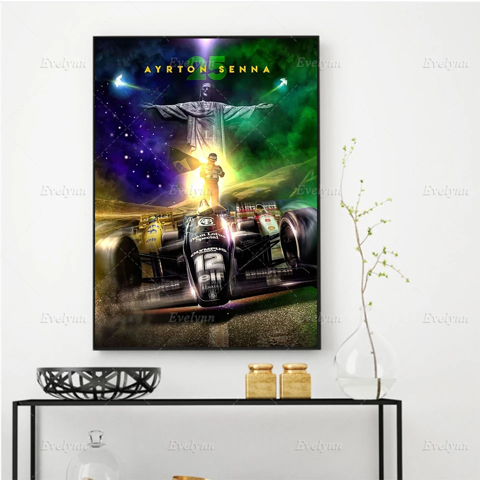 Retro Ssport Car F1 Poster Abstract Ayrton Senna Car Wall Art HD Print Modular Pictures Living Room Home Decor Canvas Painting
Retro Ssport Car F1 Poster Abstract Ayrton Senna Car Wall Art HD Print Modular Pictures Living Room Home Decor Canvas Painting