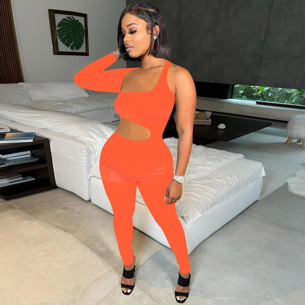Asymmetrical Shape Rompers Womens Jumpsuit Sexy Waist Band Cut Out Single Long Sleee Overall Harajuku Solid Skinny Bodysuits
Asymmetrical Shape Rompers Womens Jumpsuit Sexy Waist Band Cut Out Single Long Sleee Overall Harajuku Solid Skinny Bodysuits
