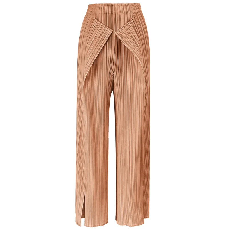 TVVOVVIN Spring 2021 New Stitching Pleated Wide Leg Pants Women's Loose Split High Waist Casual Women's pleated Trousers 35P4
TVVOVVIN Spring 2021 New Stitching Pleated Wide Leg Pants Women's Loose Split High Waist Casual Women's pleated Trousers 35P4