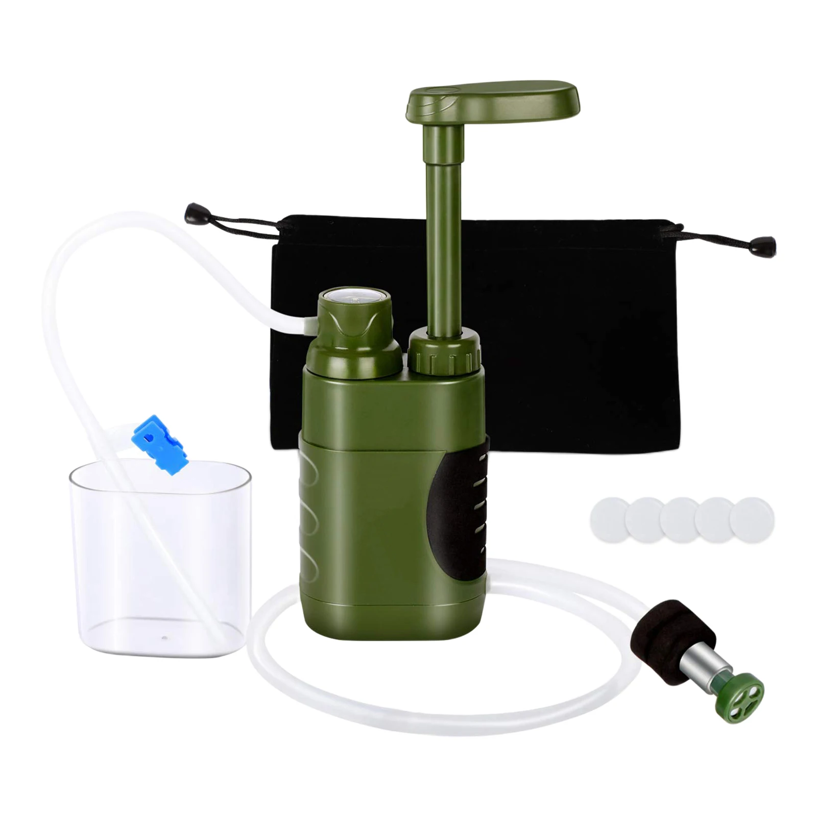 

Portable Outdoor Survival Water Filter Personal Gravity Purifier Filtration, for Outdoor Camping Hiking