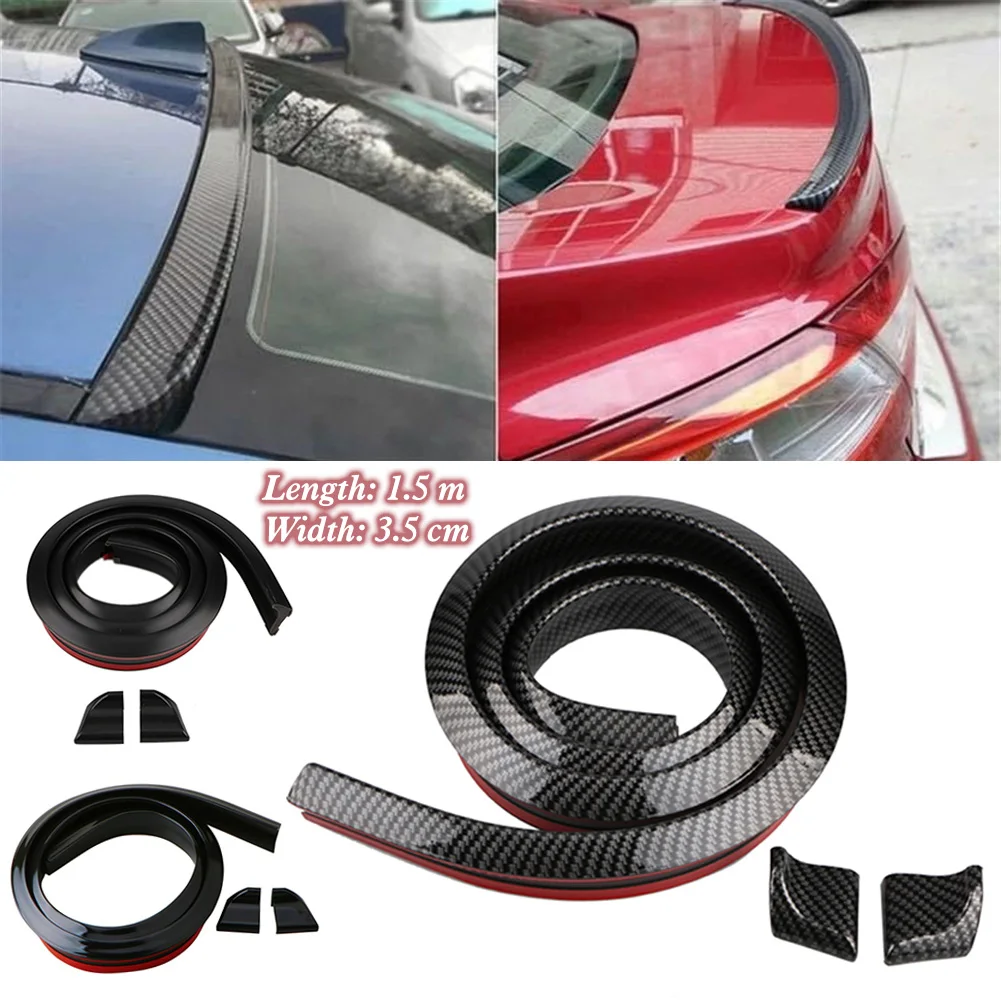 Universal Car Rear Bumper Lip Spoiler Carbon Fiber Rubber Strip Protector For Cars, Trucks (4.92ft)
Universal Car Rear Bumper Lip Spoiler Carbon Fiber Rubber Strip Protector For Cars, Trucks (4.92ft)