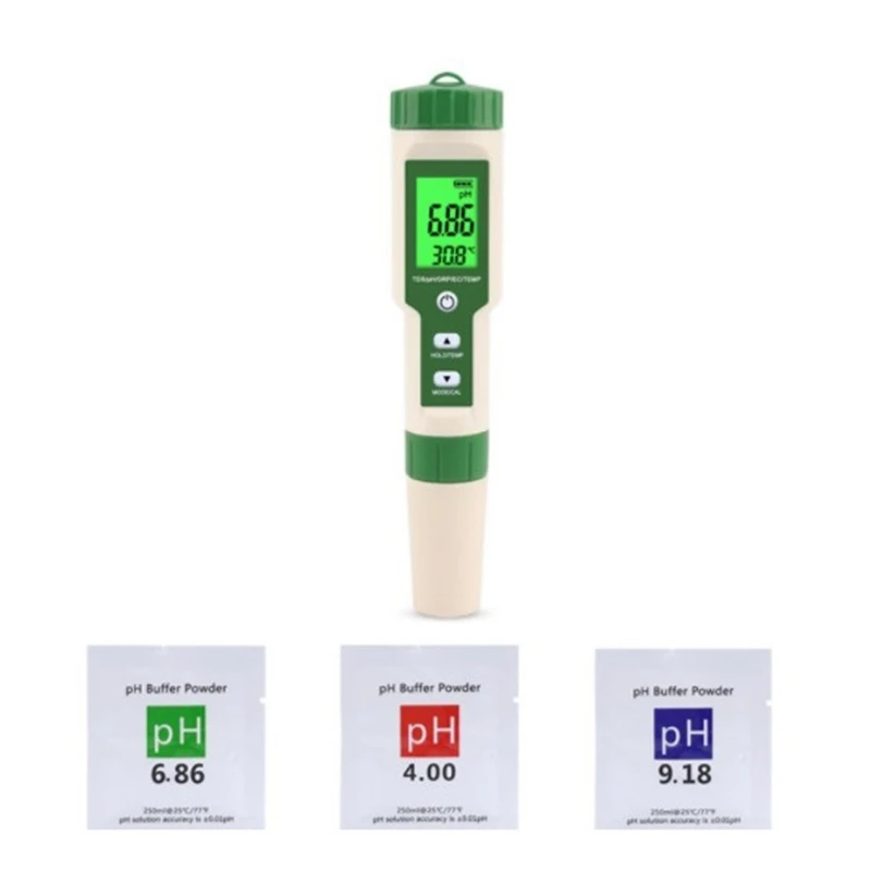 EZ-9910 PH/TDS/EC/ORP/Temperature Meter PH Meter Digital Water Quality Monitor Tester for Water
EZ-9910 PH/TDS/EC/ORP/Temperature Meter PH Meter Digital Water Quality Monitor Tester for Water